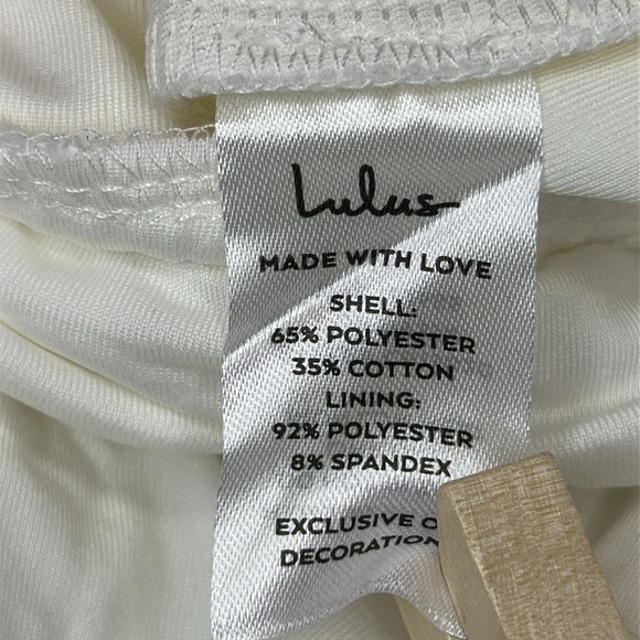 Lulu’s Destination Summer Ivory Crochet Halter Maxi Bodysuit Dress Medium - Picture 13 of 16